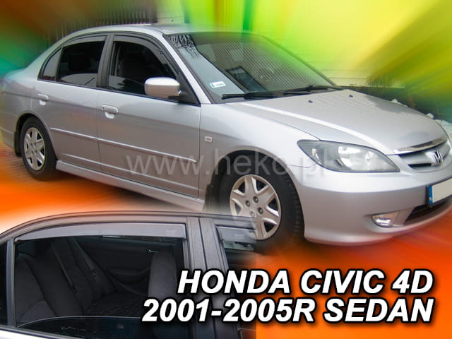 ®HEKO מגני רוח השחלה להונדה סיויק סדן דור 7 שנים 2001-2005