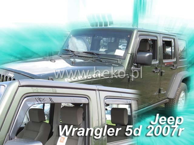®HEKO מגני רוח השחלה לג'יפ רנגלר JK III ארוך שנים 2007-2018