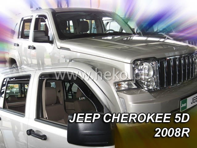 ®HEKO מגני רוח השחלה לג'יפ צ'ירוקי / ליברטי KK שנים 2007-2012