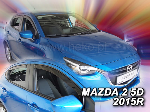 ®HEKO מגני רוח השחלה למאזדה 2 הצ'בק דור 4 שנת 2014+