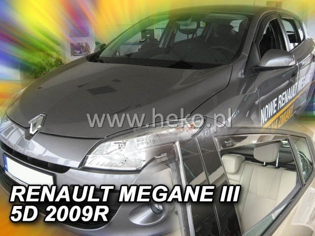 ®HEKO מגני רוח השחלה לרנו מגאן הצ'בק דור 3 שנים 2008-2016