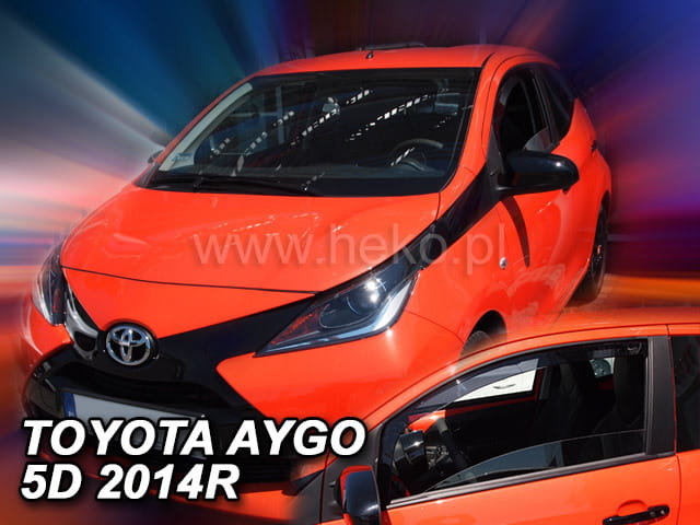 ®HEKO מגני רוח השחלה לטויוטה אייגו דור 2 / סיטרואן C1 דור 2 /  פיג'ו 108 שנים 2014-2022