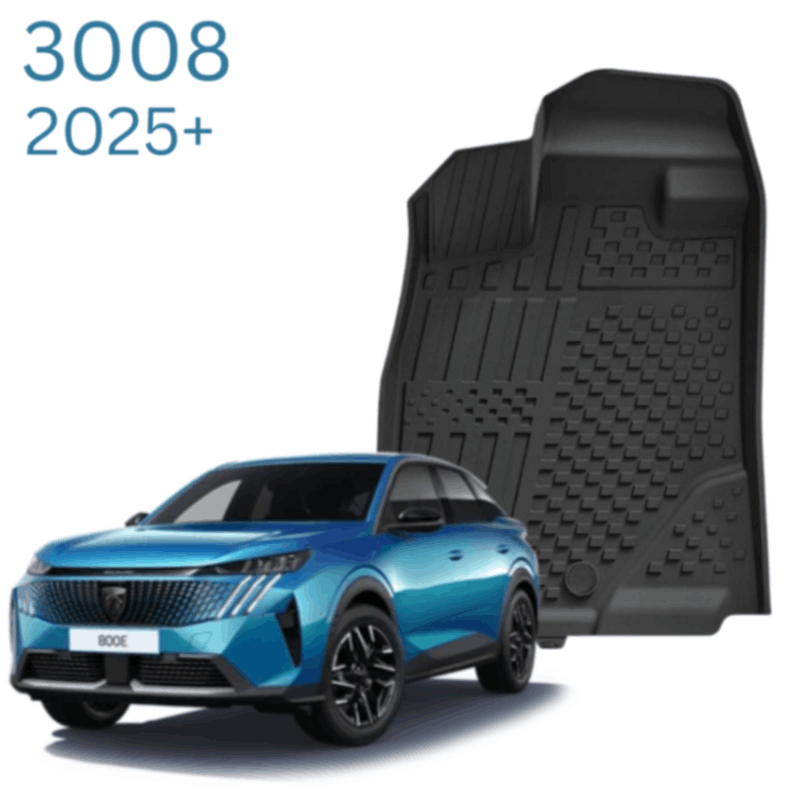 ®3W שטיחים 3D תואמי מקור לפיג'ו 3008 דור 3 שנים 2025+