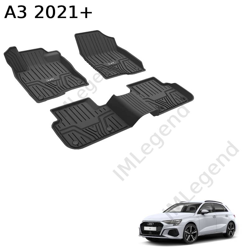 ®3W שטיחים תואמי מקור לאאודי A3 שנים 2021+