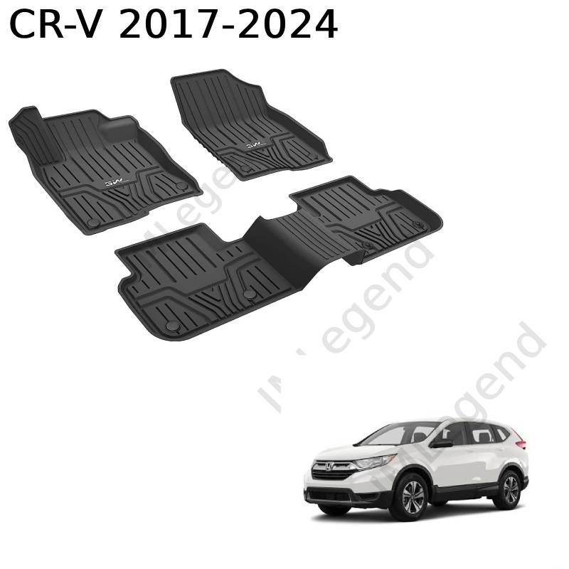 ®3W שטיחים תואמי מקור להונדה CR-V דור 5 שנים 2017-2024