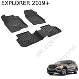 ®3W שטיחים תואמי מקור לפורד אקספלורר 2019+