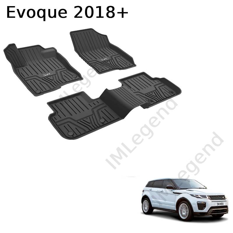 ®3W שטיחים תואמי מקור ללנד רובר ריינג רובר איווק דור 2 שנת 2018+