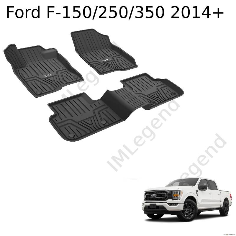®3W שטיחים תואמי מקור לפורד F150/250/350 שנים 2014+