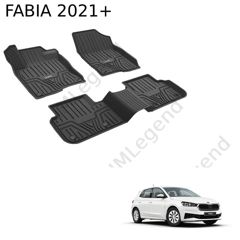 ®3W שטיחים תואמי מקור לסקודה פאביה שנים 2021+