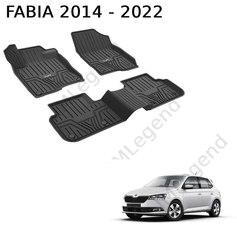 ®3W שטיחים לסקודה פאביה דור 3 שנים 2014-2022