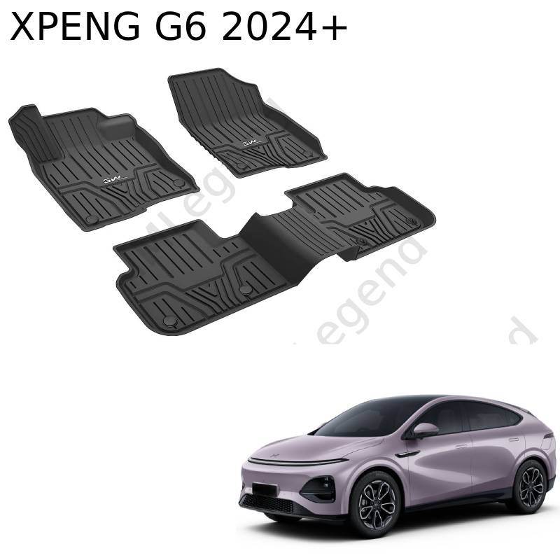 ®3W שטיחים 3D תואמי מקור ל XPENG G6 שנת 2024+