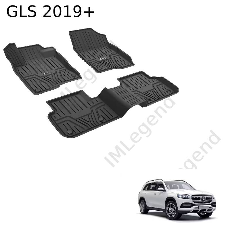 ®3W שטיחים תואמי מקור למרצדס GLS שנים 2019+