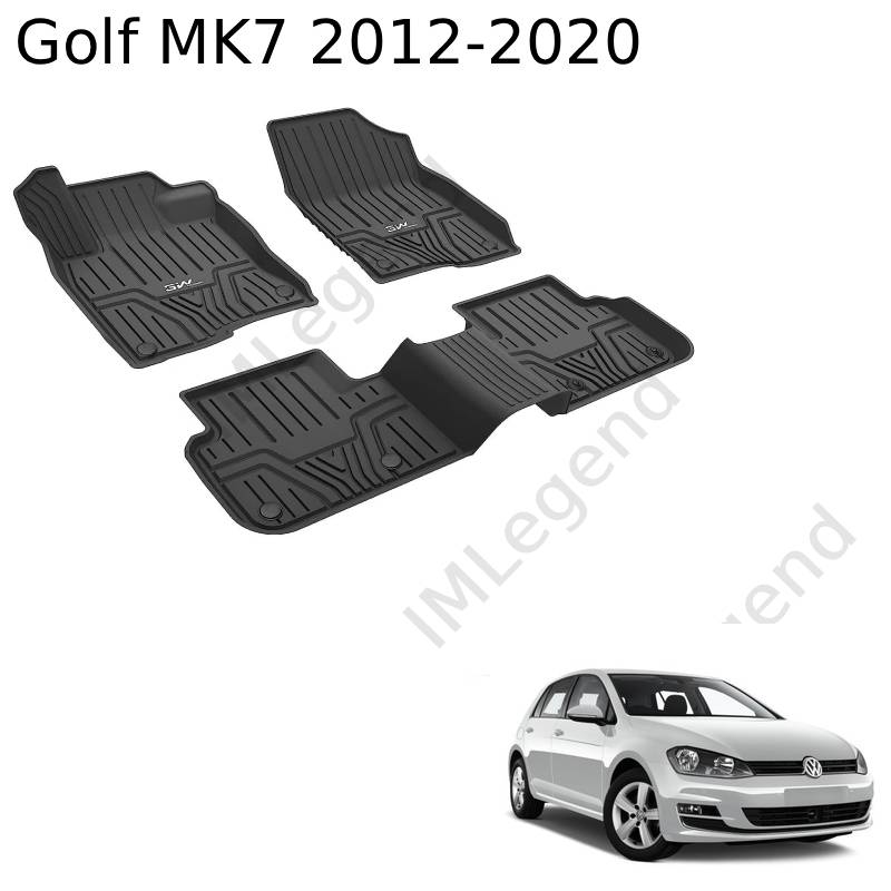 ®3W שטיחים תואמי מקור לפולקסווגן גולף דור 7 שנים 2012-2020