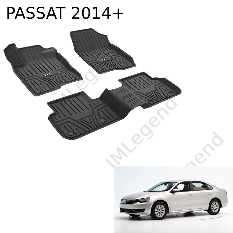 ®3W שטיחים תואמי מקור לפולקסווגן פאסאט B8 שנים 2014-2022