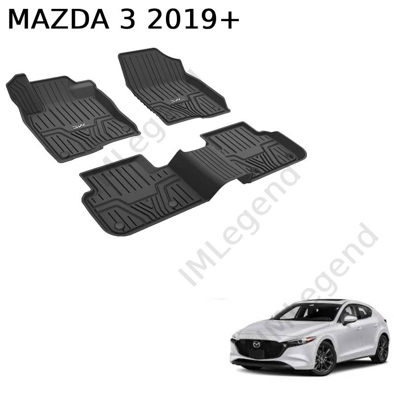 ®3W שטיחים למאזדה 3 סדן / הצ'בק דור 4 שנת 2019+