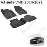 ®3W שטיחים תואמי מקור לאודי A3 סדן / הצ'בק 201-2021