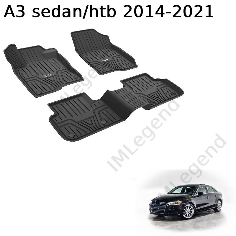 ®3W שטיחים תואמי מקור לאודי A3 סדן / הצ'בק 201-2021