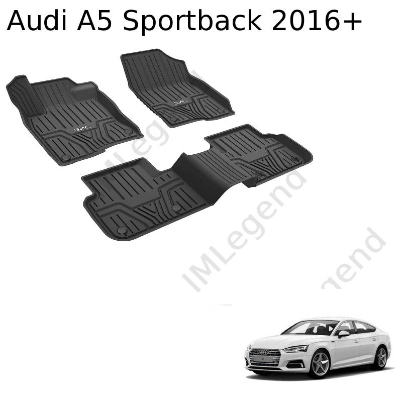®3W שטיחים תואמי מקור לאאודי A5 ספורטבק שנים 2016+