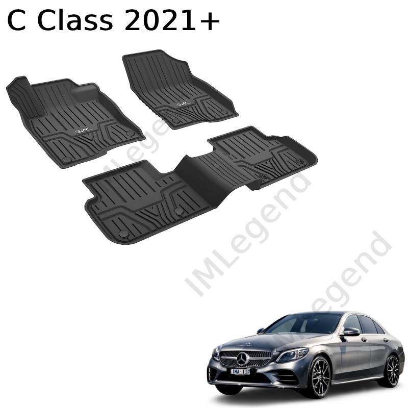 ®3W שטיחים תואמי מקור למרצדס C class שנים 2021+