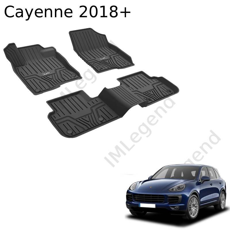 ®3W שטיחים תואמי מקור לפורשה קאיין 2018+