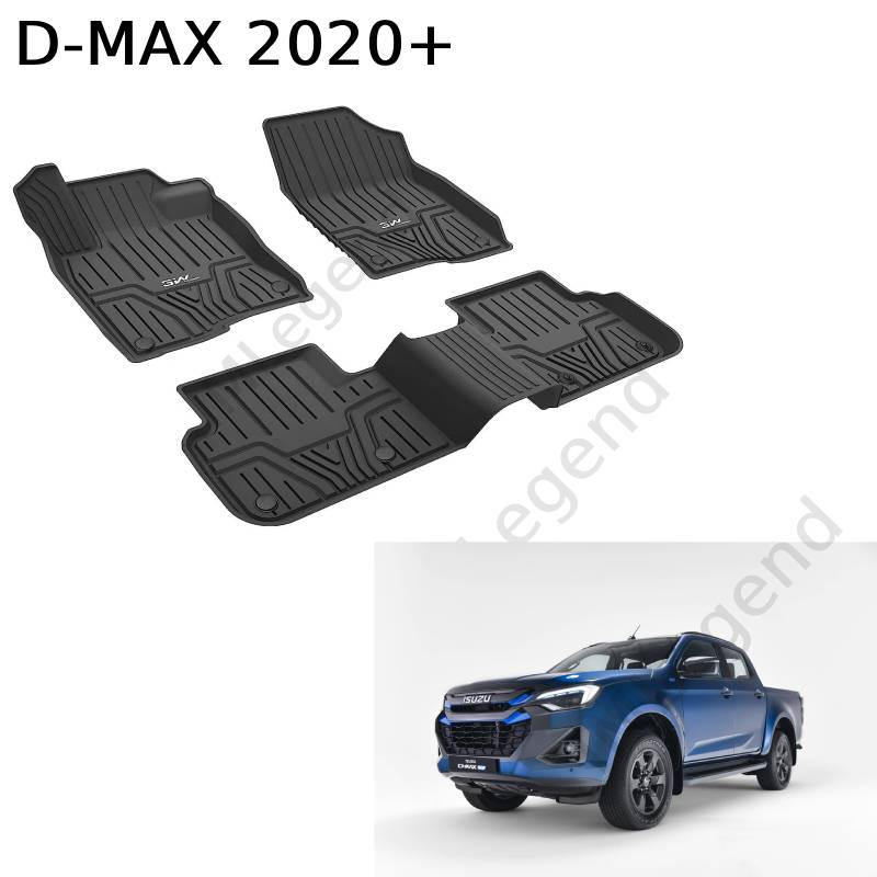 ®3W שטיחים תואמי מקור לאיסוזו דימקס דור 3 שנת 2020+