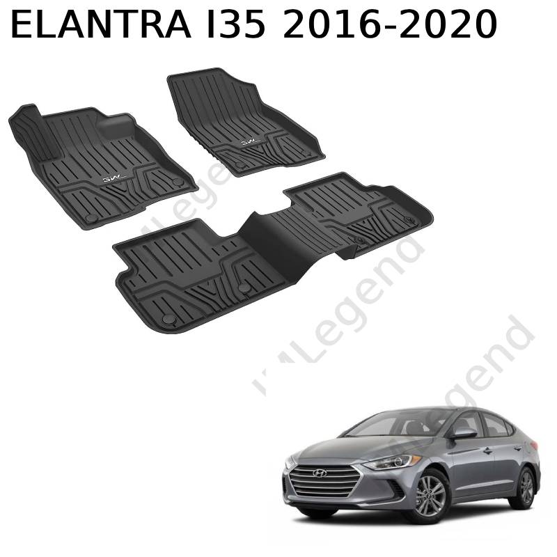 ®3W שטיחים 3D תואמי מקור ליונדאי אלנטרה I35 שנים 2016-2020