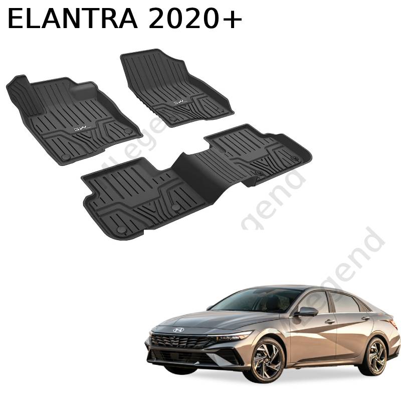 ®3W שטיחים 3D תואמי מקור ליונדאי אלנטרה שנת 2020+