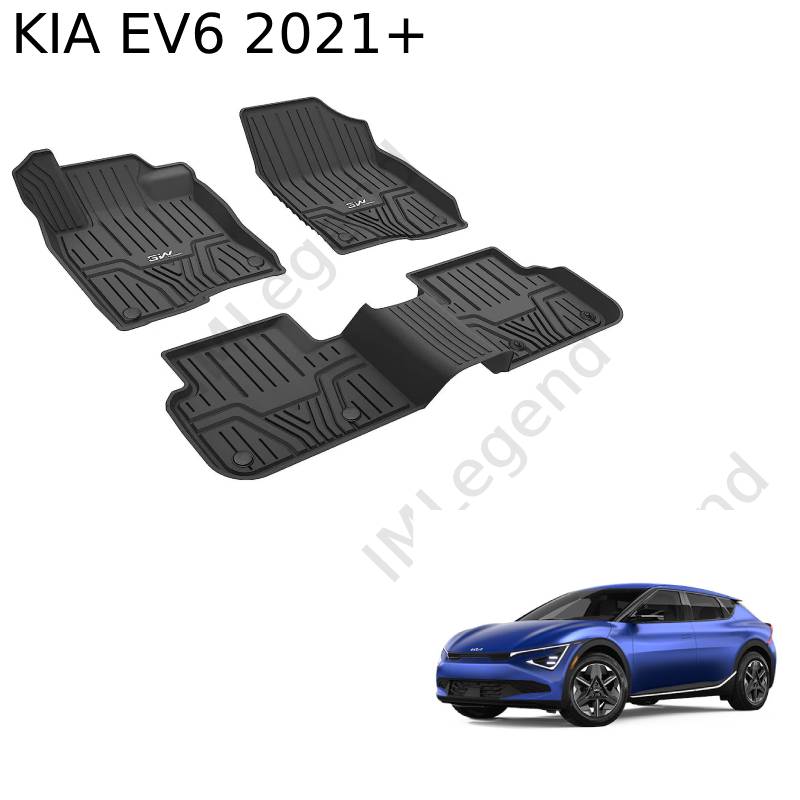 ®3W שטיחים תואמי מקור לקיה EV6 שנת 2021+