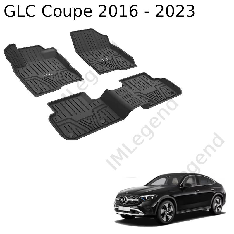 ®3W שטיחים תואמי מקור למרצדס GLC COUPE שנים 2016-2023