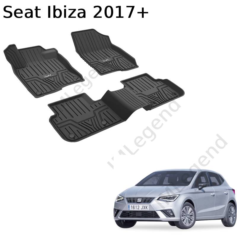®3W שטיחים תואמי מקור לסיאט איביזה 2017+