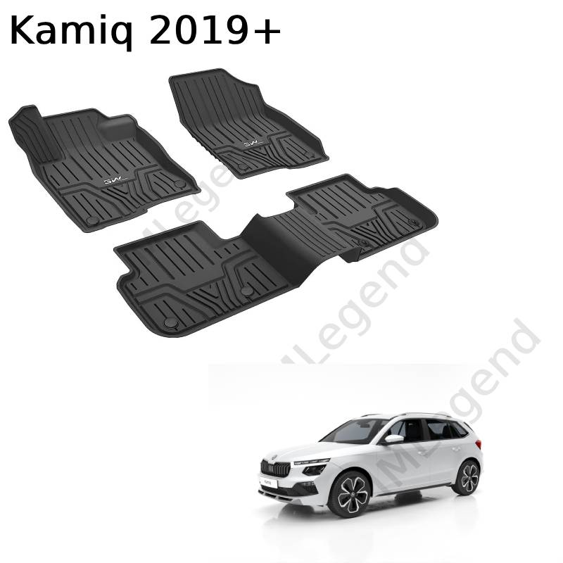 ®3W שטיחים תואמי מקור לסקודה קאמיק שנת 2019+