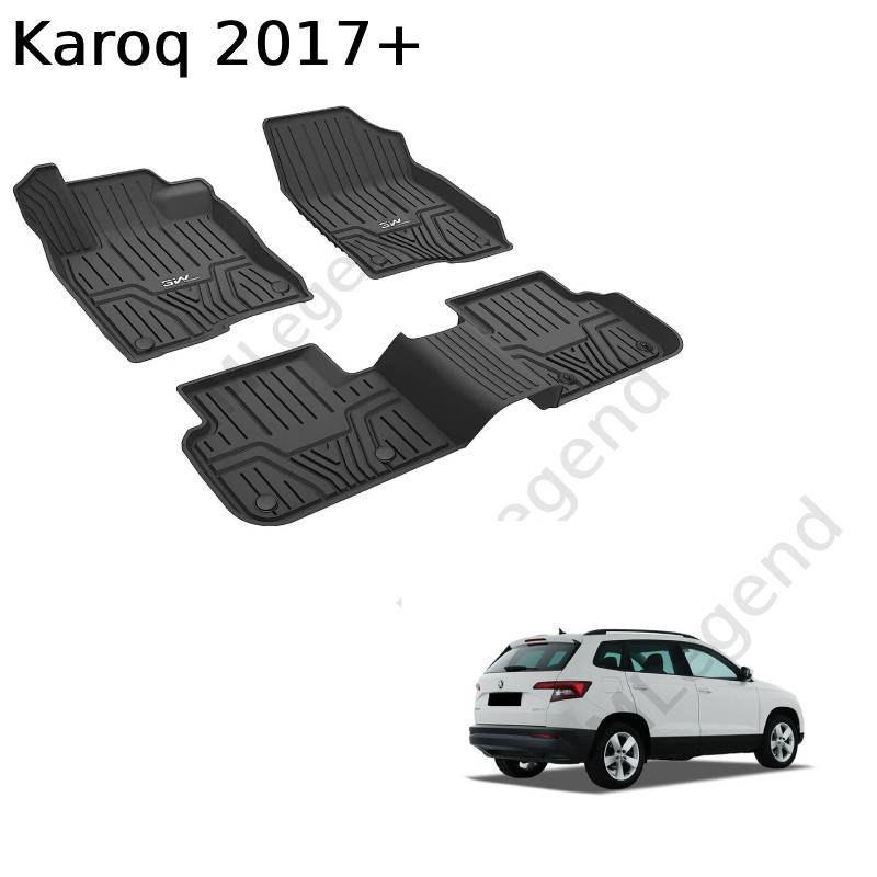 ®3W שטיחים לסקודה קארוק שנת 2017+