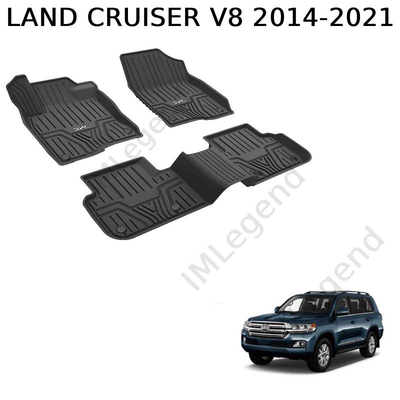 ®3W שטיחים תואמי מקור לטויוטה לנד קרוזר V8 שנים 2014-2021