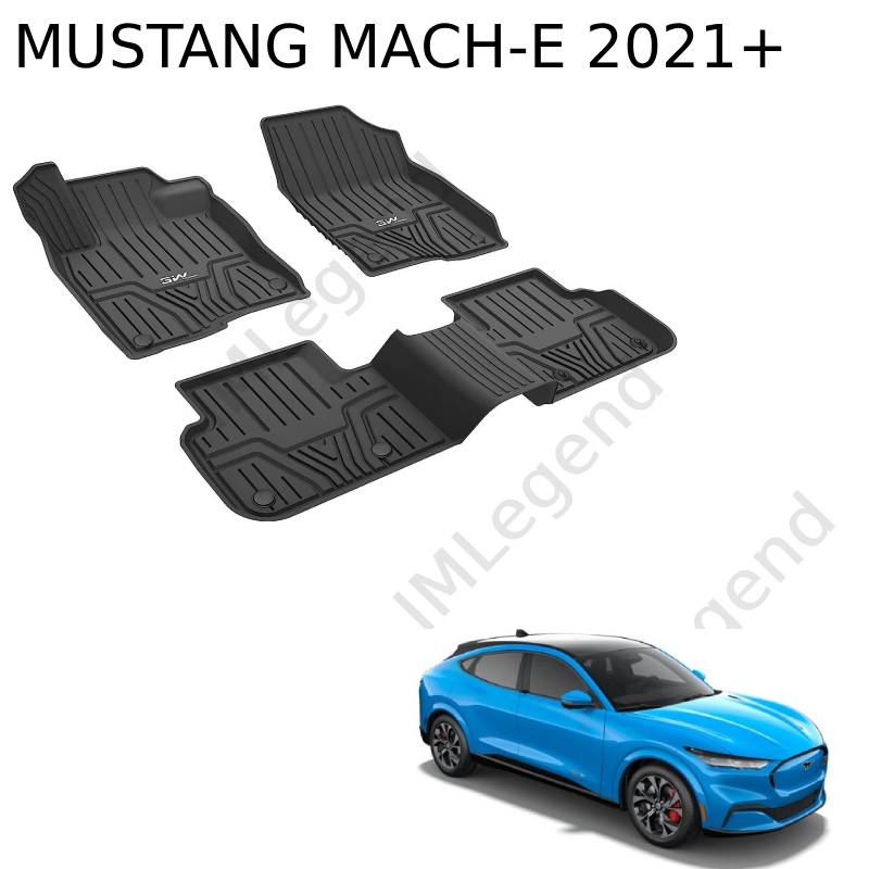 ®3W שטיחים תואמי מקור לפורד Mustang Mach-E שנת 2021+