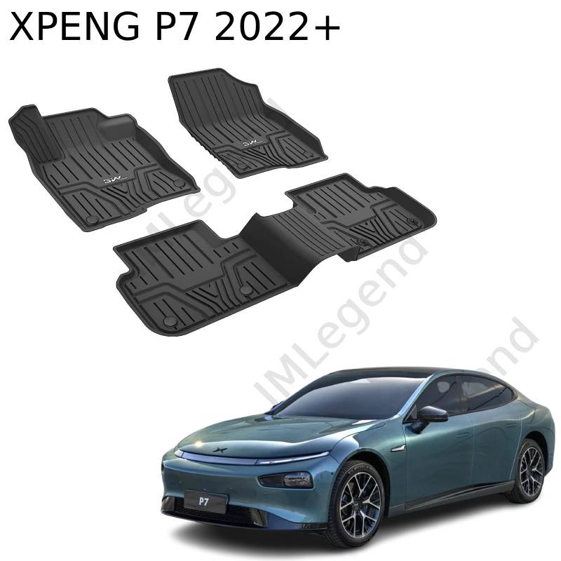 ®3W שטיחים 3D תואמי מקור ל XPENG P7 שנת 2022+