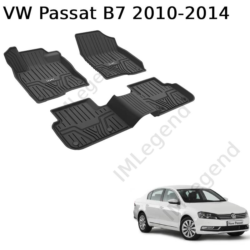 ®3W שטיחים תואמי מקור לפולקסווגן פאסאט B7 שנים 2010-2014