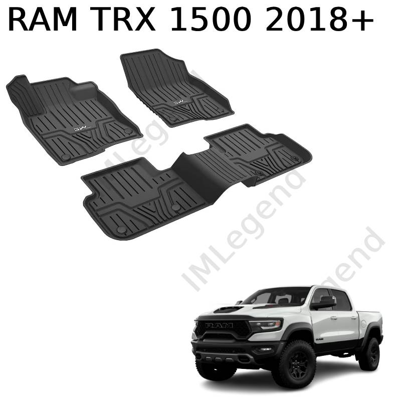 ®3W שטיחים תואמי מקור 3D לדודג' ראם 1500 TRX דור 5 שנים 2018+