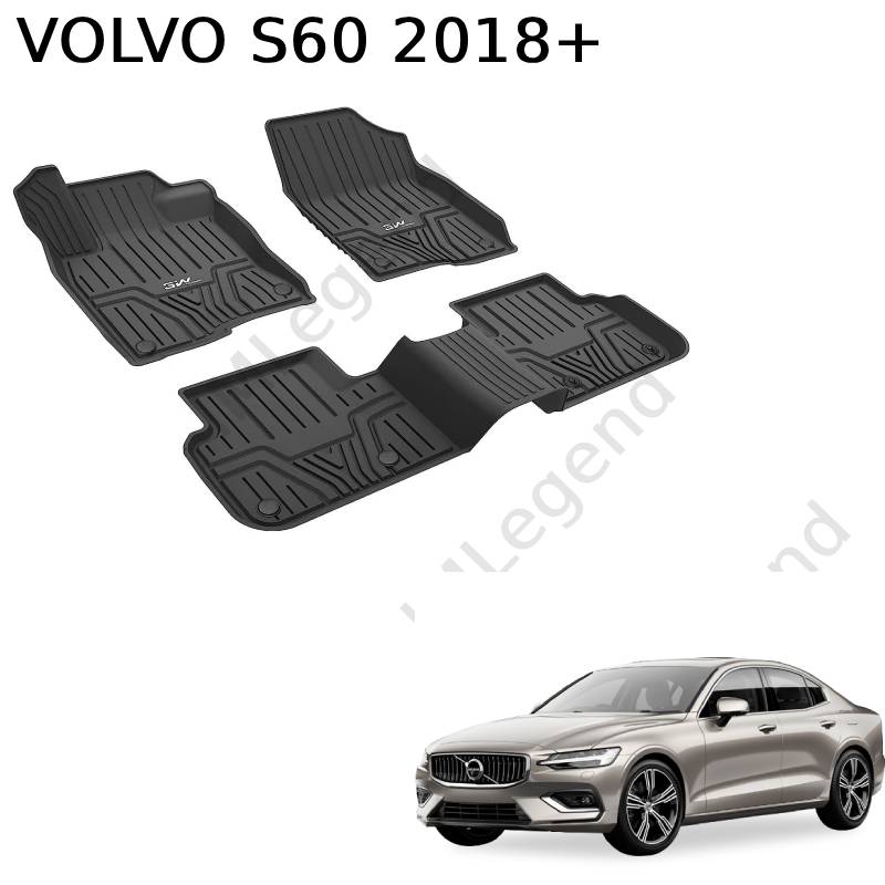 ®3W שטיחים 3D תואמי מקור לוולוו S60 שנת 2018+