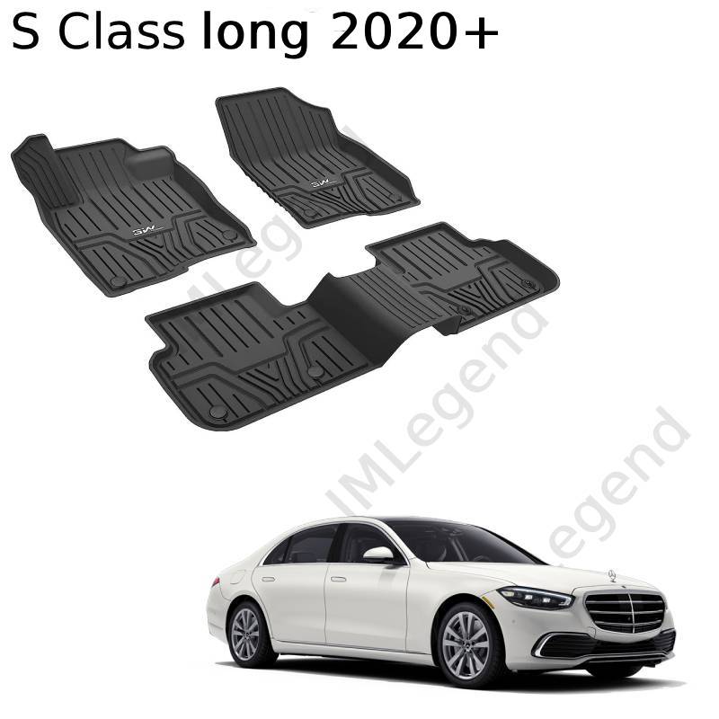 ®3W שטיחים תואמי מקור למרצדס S Class ארוך שנת 2020+