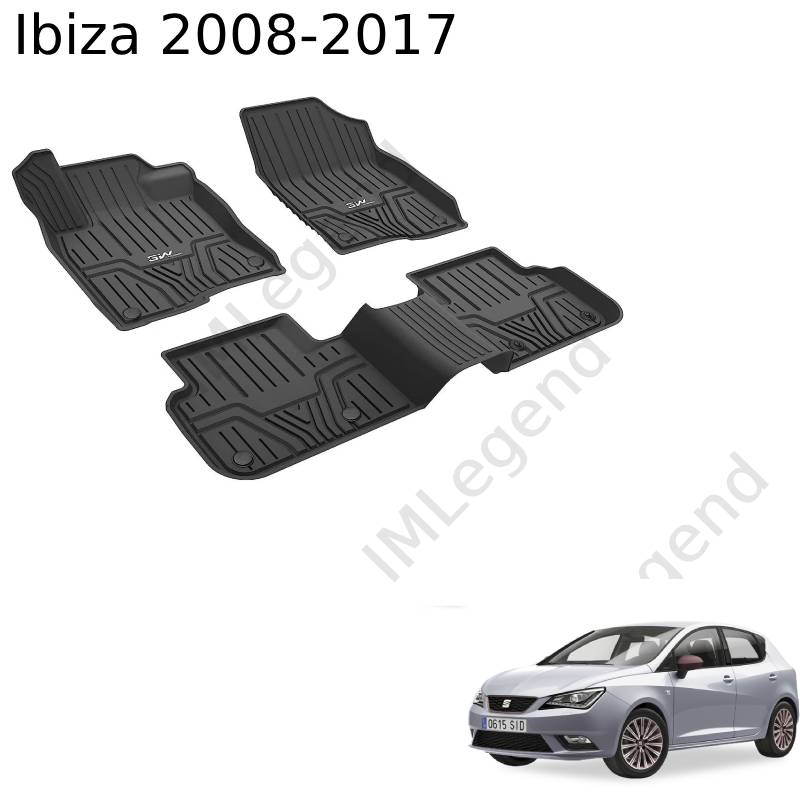 ®3W שטיחים תואמי מקור לסיאט איביזה 2008-2017