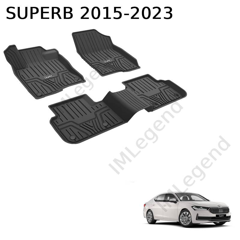 ®3W שטיחים לסקודה סופרב דור 3 שנים 2015-2023