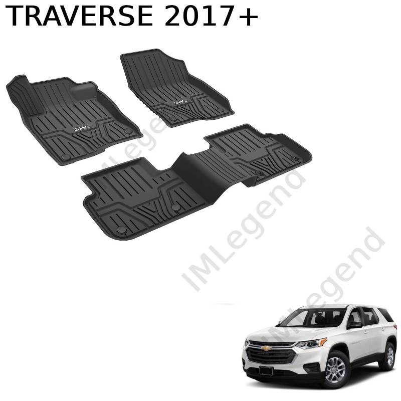 ®3W שטיחים תואמי מקור לשברולט טראוורס 2017+