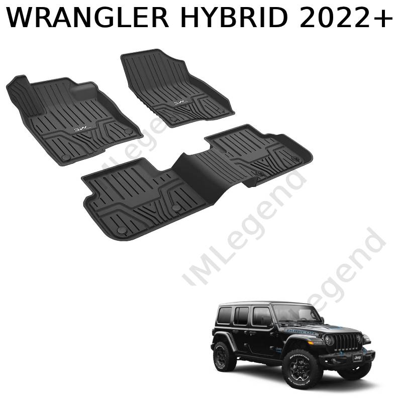 ®3W שטיחים תואמי מקור לרנגלר 4xe הייבריד 2022+