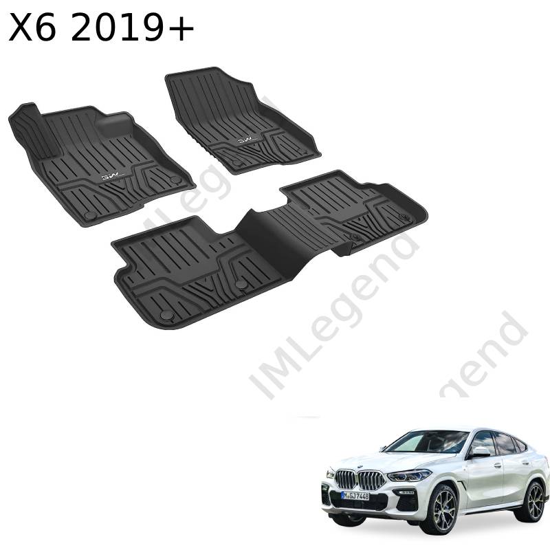 ®3W שטיחים תואמי מקור לבמוו X6 שנים 2019+