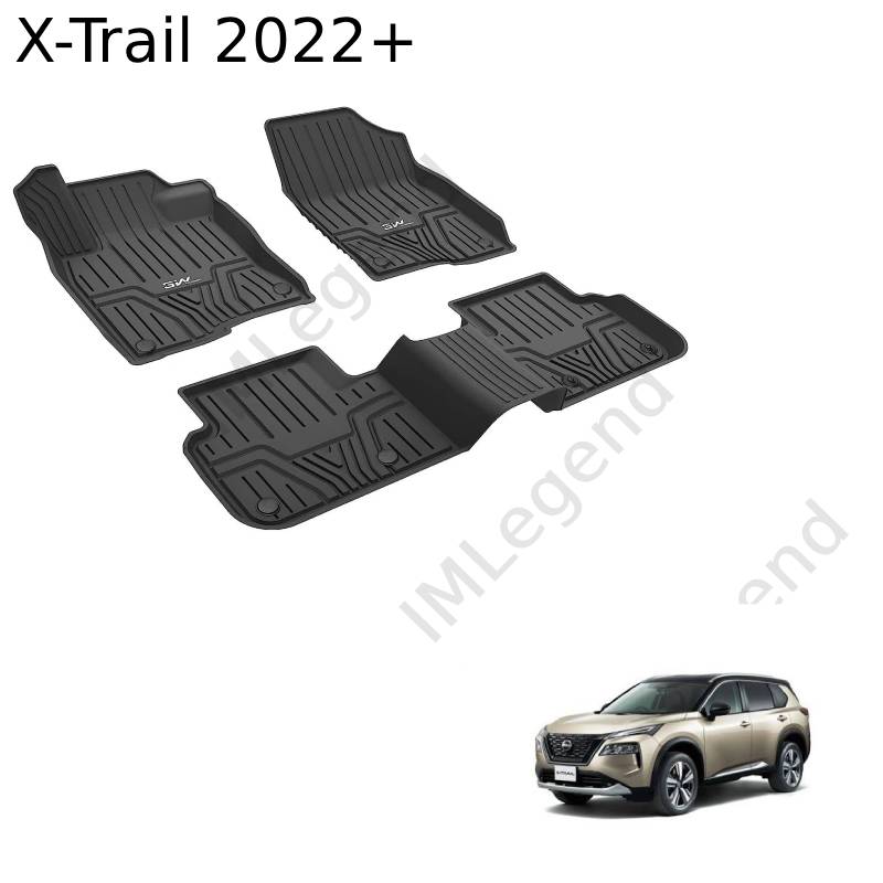 ®3W שטיחים תואמי מקור לניסאן X-Trail דור 4 שנים 2022+