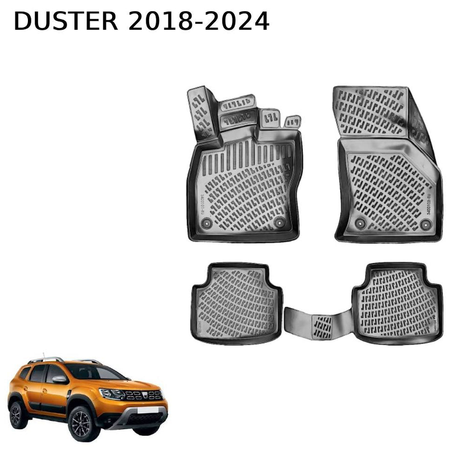 3D שטיחים תואמי מקור לדצ'יה דאסטר דור 2 שנים 2018-2024