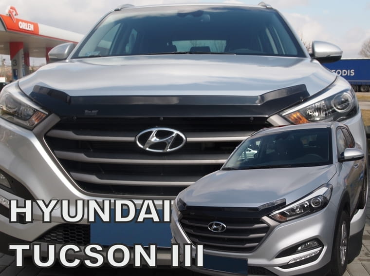 ®HEKO מגן יתושים ליונדאי טוסון דור 3 שנים 2015-2020 התקנה קלה עם קליפסים