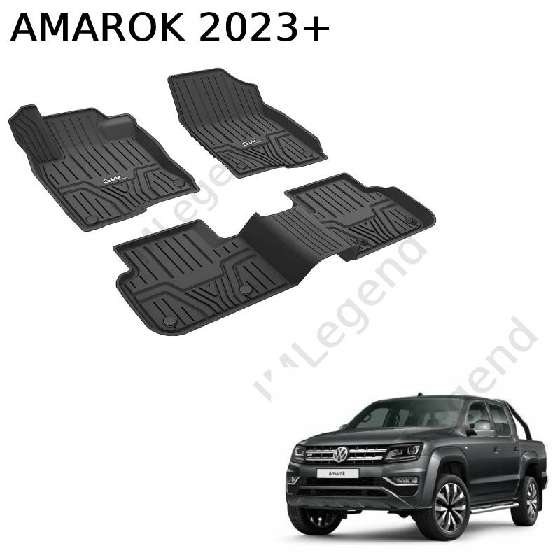 ®3W שטיחים תואמי מקור לפולקסווגן אמארוק דור 2 שנת 2023+