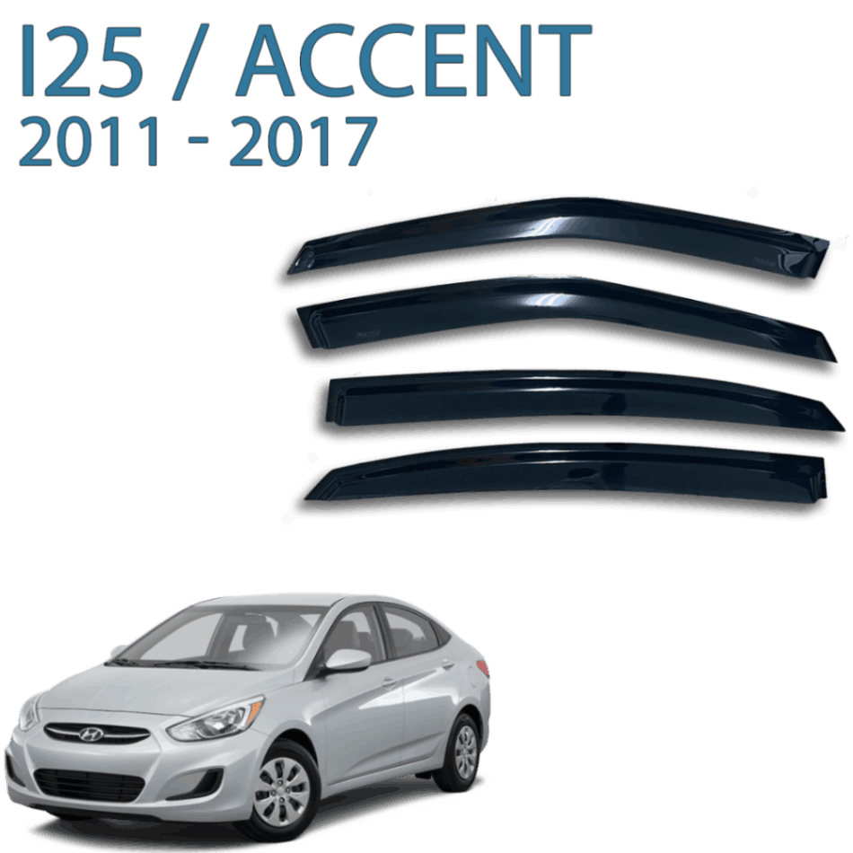 מגני רוח הדבקה ליונדאי אקסנט i25 שנים 2011-2017