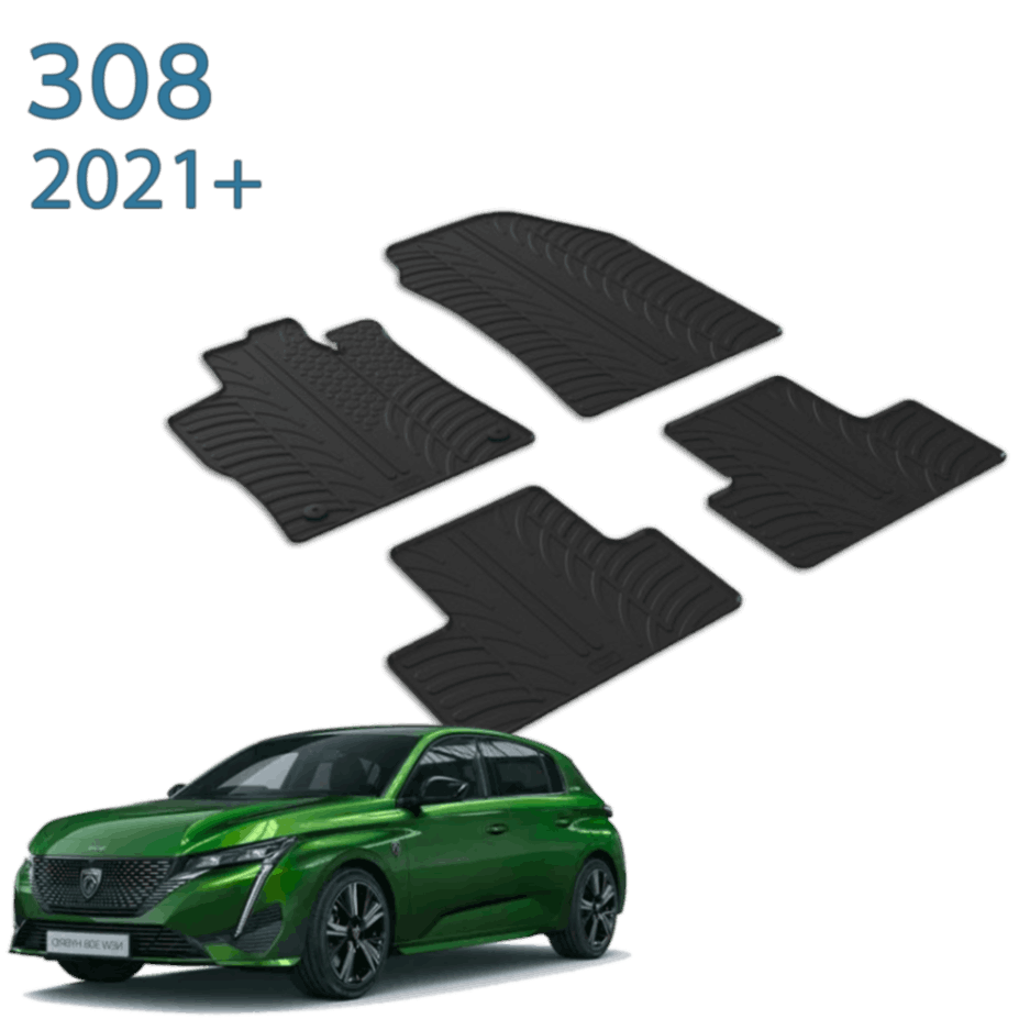 ®Gledring שטיחים 3D תואמי מקור לפיג'ו 308 דור 3 שנים 2021+